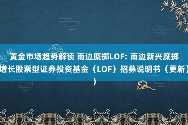   黄金市场趋势解读 南边糜掷LOF: 南边新兴糜掷增长股票型证券投资基金（LOF）招募说明书（更新）