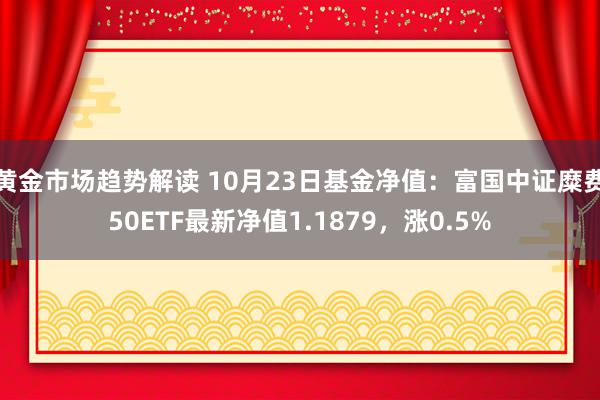   黄金市场趋势解读 10月23日基金净值：富国中证糜费50ETF最新净值1.1879，涨0.5%