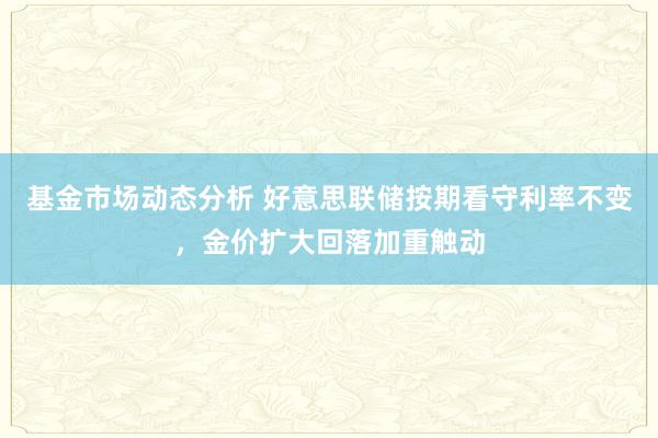   基金市场动态分析 好意思联储按期看守利率不变，金价扩大回落加重触动