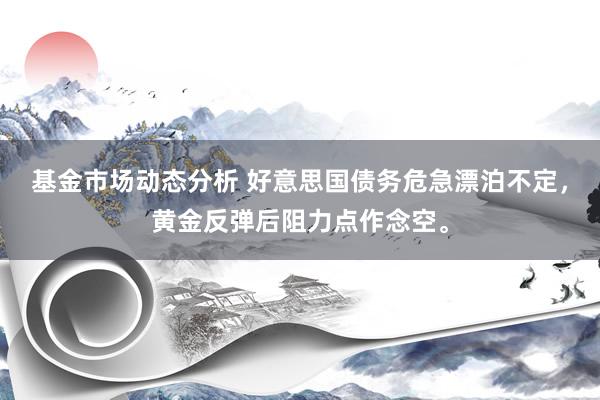   基金市场动态分析 好意思国债务危急漂泊不定，黄金反弹后阻力点作念空。