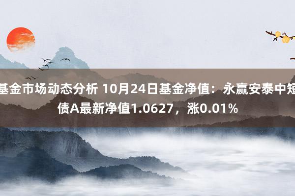   基金市场动态分析 10月24日基金净值：永赢安泰中短债A最新净值1.0627，涨0.01%