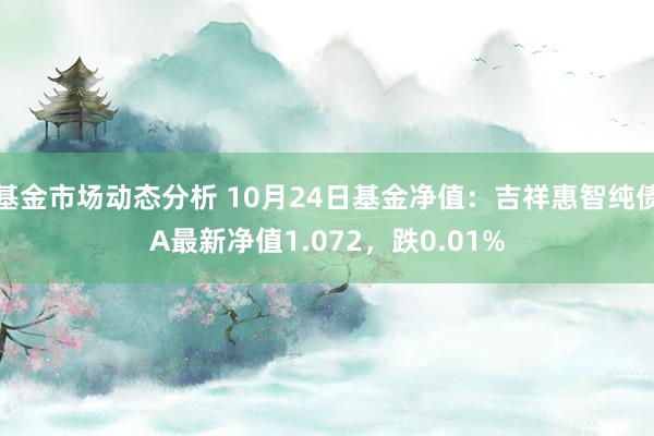   基金市场动态分析 10月24日基金净值：吉祥惠智纯债A最新净值1.072，跌0.01%