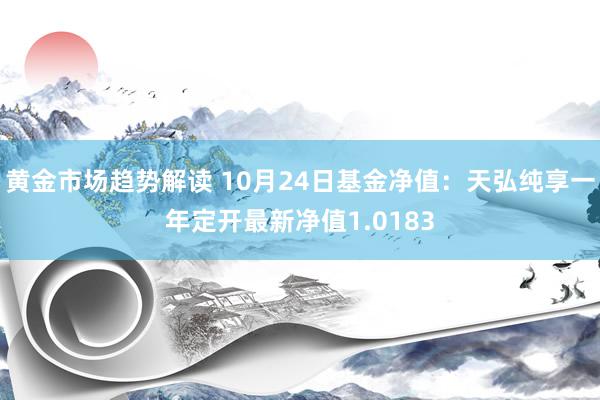 黄金市场趋势解读 10月24日基金净值：天弘纯享一年定开最新