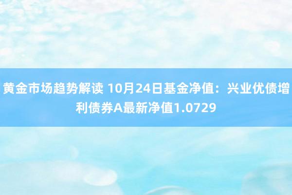   黄金市场趋势解读 10月24日基金净值：兴业优债增利债券A最新净值1.0729