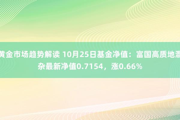   黄金市场趋势解读 10月25日基金净值：富国高质地混杂最新净值0.7154，涨0.66%