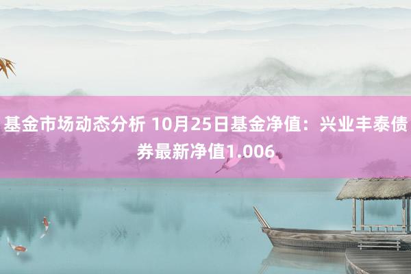   基金市场动态分析 10月25日基金净值：兴业丰泰债券最新净值1.006