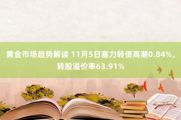   黄金市场趋势解读 11月5日塞力转债高潮0.84%，转股溢价率63.91%