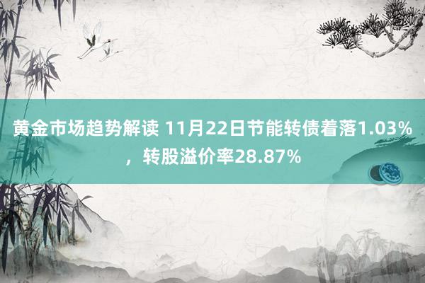 黄金市场趋势解读 11月22日节能转债着落1.03%，转股溢价率28.87%