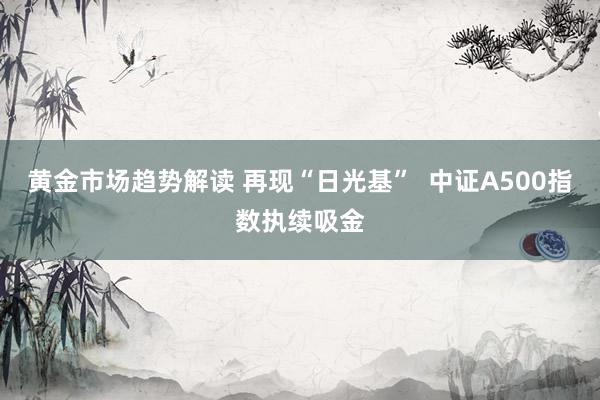 黄金市场趋势解读 再现“日光基”  中证A500指数执续吸金