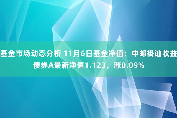 基金市场动态分析 11月6日基金净值：中邮褂讪收益债券A最新净值1.123，涨0.09%