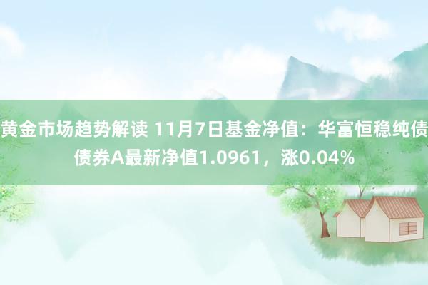 黄金市场趋势解读 11月7日基金净值：华富恒稳纯债债券A最新净值1.0961，涨0.04%