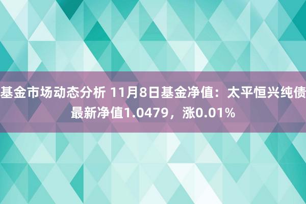 基金市场动态分析 11月8日基金净值：太平恒兴纯债最新净值1.0479，涨0.01%