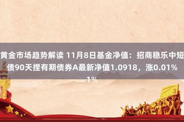 黄金市场趋势解读 11月8日基金净值：招商稳乐中短债90天捏有期债券A最新净值1.0918，涨0.01%