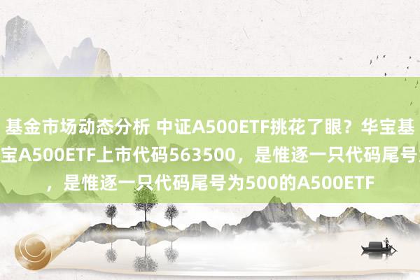 基金市场动态分析 中证A500ETF挑花了眼？华宝基金代码选的好！华宝A500ETF上市代码563500，是惟逐一只代码尾号为500的A500ETF