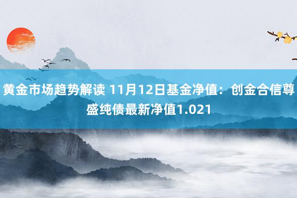   黄金市场趋势解读 11月12日基金净值：创金合信尊盛纯债最新净值1.021