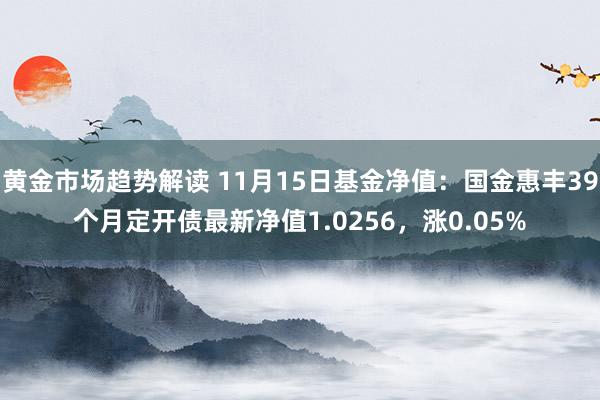 黄金市场趋势解读 11月15日基金净值：国金惠丰39个月定开