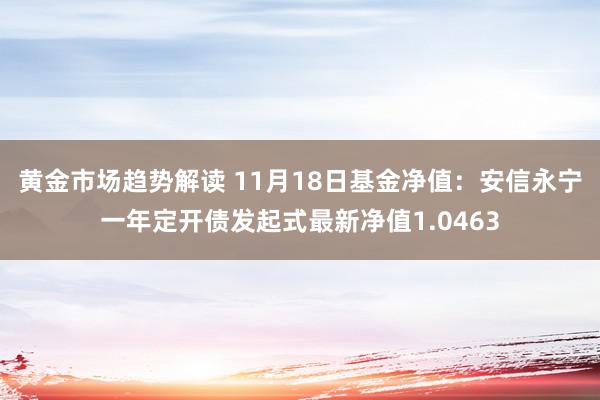   黄金市场趋势解读 11月18日基金净值：安信永宁一年定开债发起式最新净值1.0463