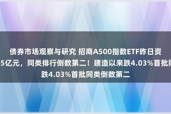 债券市场观察与研究 招商A500指数ETF昨日资金净流入2.