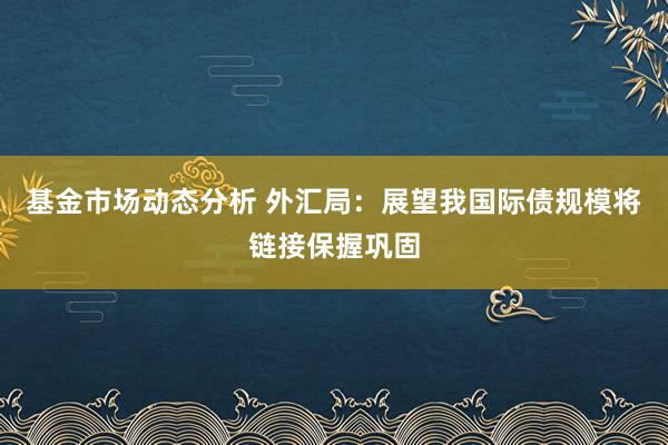   基金市场动态分析 外汇局：展望我国际债规模将链接保握巩固