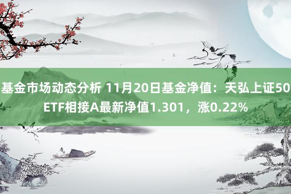   基金市场动态分析 11月20日基金净值：天弘上证50ETF相接A最新净值1.301，涨0.22%