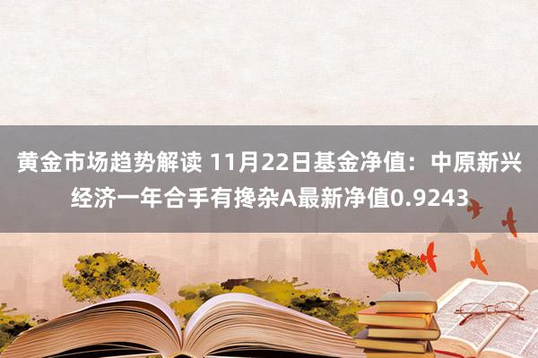 黄金市场趋势解读 11月22日基金净值：中原新兴经济一年合手有搀杂A最新净值0.9243