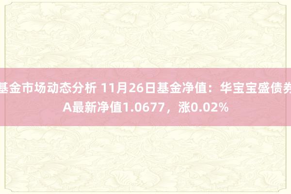   基金市场动态分析 11月26日基金净值：华宝宝盛债券A最新净值1.0677，涨0.02%